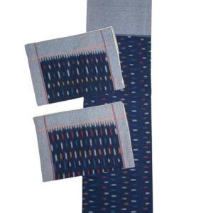 Pochampally Ikkat King Size Bedsheet with 2 Pillow Covers - IKDB0007