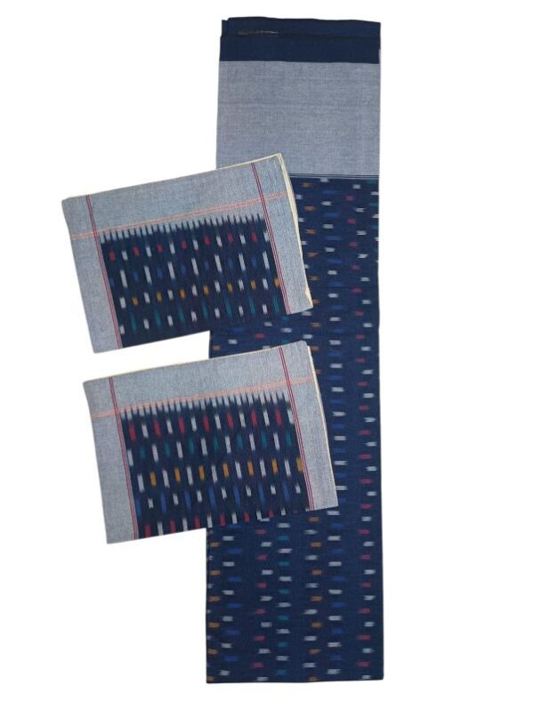 Pochampally Ikkat King Size Bedsheet with 2 Pillow Covers - IKDB0007