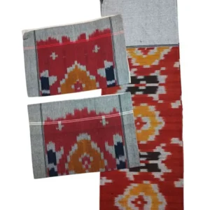 Pochampally Ikkat Double THICK Bedsheet with 2 Pillow Covers - IKTB001
