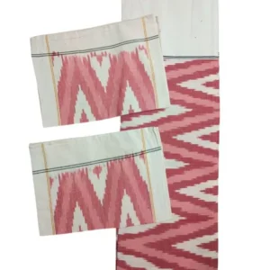 Pochampally Ikkat Double THICK Bedsheet with 2 Pillow Covers - IKTB0011