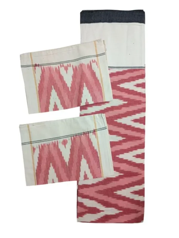 Pochampally Ikkat Double THICK Bedsheet with 2 Pillow Covers - IKTB0011