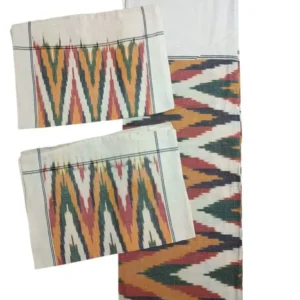 Pochampally Ikkat Double THICK Bedsheet with 2 Pillow Covers - IKTB0015