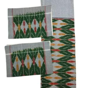 Pochampally Ikkat Double THICK Bedsheet with 2 Pillow Covers - IKTB0016