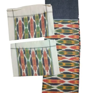 Pochampally Ikkat Double THICK Bedsheet with 2 Pillow Covers - IKTB0017