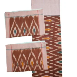 Pochampally Ikkat Double THICK Bedsheet with 2 Pillow Covers - IKTB0025