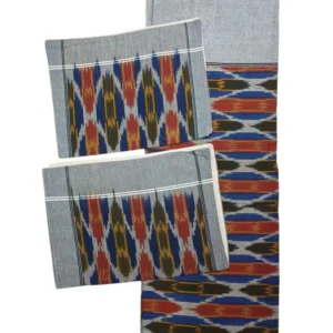 Pochampally Ikkat Double THICK Bedsheet with 2 Pillow Covers - IKTB0032