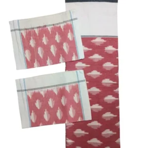Pochampally Ikkat Double THICK Bedsheet with 2 Pillow Covers - IKTB0034