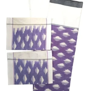 Pochampally Ikkat Double THICK Bedsheet with 2 Pillow Covers - IKTB0037