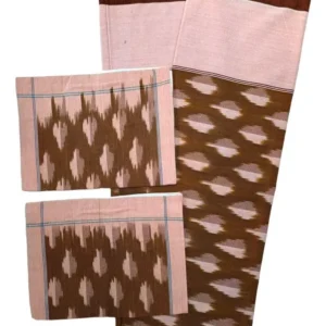 Pochampally Ikkat Double THICK Bedsheet with 2 Pillow Covers - IKTB0038