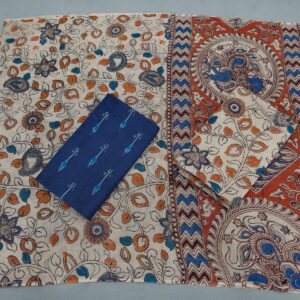 Kalamkari Cotton Dress material, Kalamkari dupatta, kalamkari suits