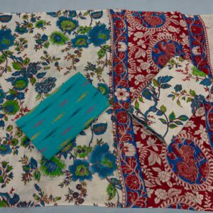 Kalamkari Cotton Dress material, Kalamkari dupatta, kalamkari suits
