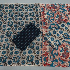 Kalamkari Cotton Dress material, Kalamkari dupatta, kalamkari suits