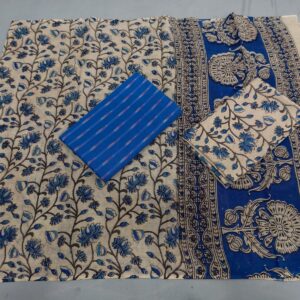 Kalamkari Cotton Dress material, Kalamkari dupatta, kalamkari suits