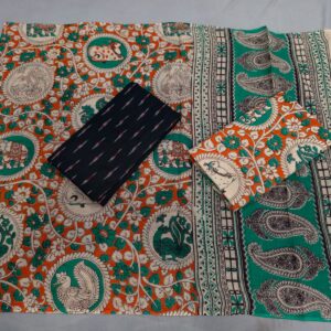 Kalamkari Cotton Dress material, Kalamkari dupatta, kalamkari suits