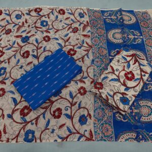 Kalamkari Cotton Dress material, Kalamkari dupatta, kalamkari suits