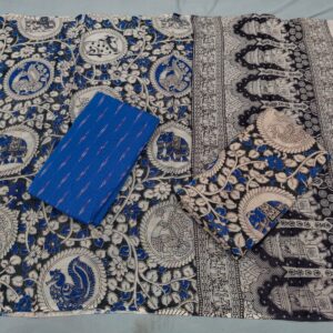 Kalamkari Cotton Dress material, Kalamkari dupatta, kalamkari suits