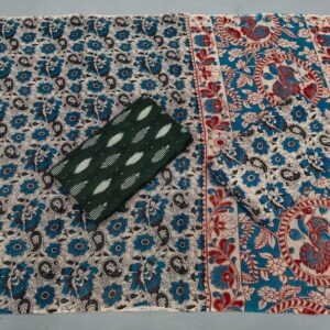 Kalamkari Cotton Dress material, Kalamkari dupatta, kalamkari suits