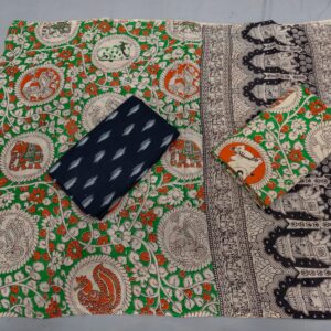 Kalamkari Cotton Dress material, Kalamkari dupatta, kalamkari suits