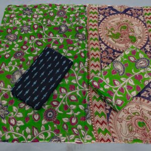 Kalamkari Cotton Dress material, Kalamkari dupatta, kalamkari suits