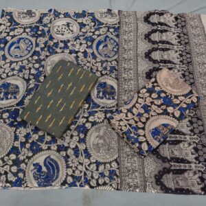 Kalamkari Cotton Dress material, Kalamkari dupatta, kalamkari suits