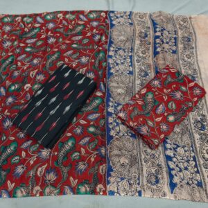 Kalamkari Cotton Dress material, Kalamkari dupatta, kalamkari suits