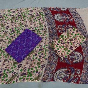 Kalamkari Cotton Dress material, Kalamkari dupatta, kalamkari suits