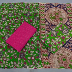 Kalamkari Cotton Dress material, Kalamkari dupatta, kalamkari suits
