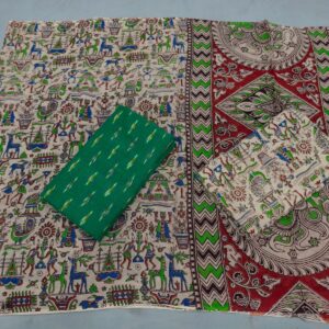 Kalamkari Cotton Dress material, Kalamkari dupatta, kalamkari suits