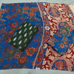 Kalamkari Cotton Dress material, Kalamkari dupatta, kalamkari suits