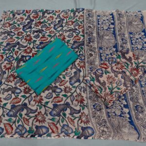 Kalamkari Cotton Dress material, Kalamkari dupatta, kalamkari suits