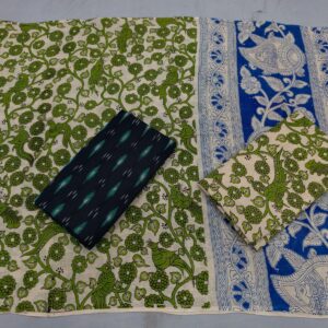 Kalamkari Cotton Dress material, Kalamkari dupatta, kalamkari suits