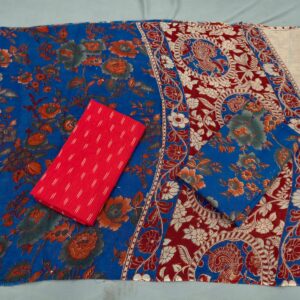 Kalamkari Cotton Dress material, Kalamkari dupatta, kalamkari suits