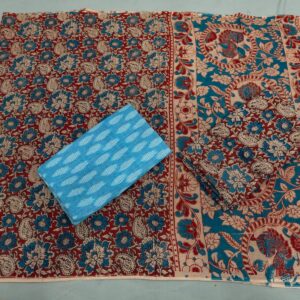 Kalamkari Cotton Dress material, Kalamkari dupatta, kalamkari suits