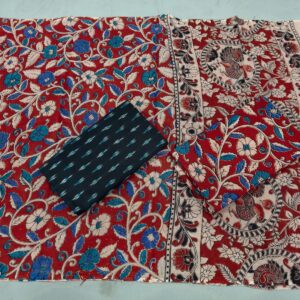 Kalamkari Cotton Dress material, Kalamkari dupatta, kalamkari suits