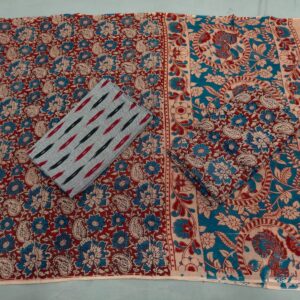 Kalamkari Cotton Dress material, Kalamkari dupatta, kalamkari suits