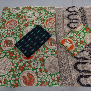 Kalamkari Cotton Dress material, Kalamkari dupatta, kalamkari suits