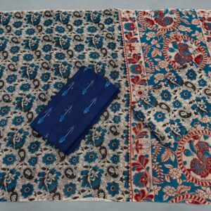 Kalamkari Cotton Dress material, Kalamkari dupatta, kalamkari suits