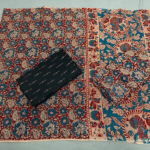 Kalamkari Cotton Dress material, Kalamkari dupatta, kalamkari suits