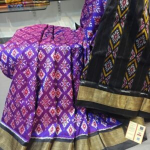 Ikkat Pochampally Handloom Silk  Saree   Zari  Border With Blouse -PRSS1250031