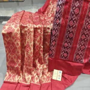 Ikkat Pochampally Handloom Silk  Saree   Zari  Border With Blouse -PRSS125005