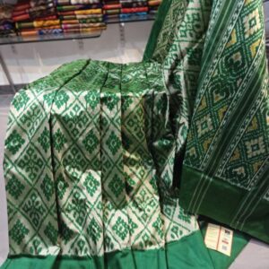 Ikkat Pochampally Handloom Silk  Saree   Zari  Border With Blouse -PRSS125008