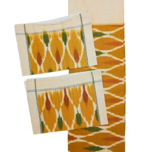 Pochampally Ikkat BedSheets, pochampally bedspreads with pillow covers, Ikkat Bedsheets, Ikkat Bedsheet Manufacturer, Ikkat bedsheets wholesale, Handloom bedsheets