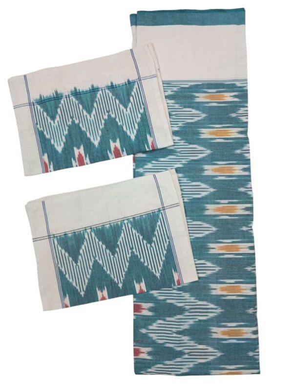 Pochampally Ikkat BedSheets, pochampally bedspreads with pillow covers, Ikkat Bedsheets, Ikkat Bedsheet Manufacturer, Ikkat bedsheets wholesale, Handloom bedsheets