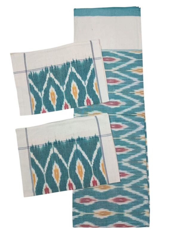 Pochampally Ikkat BedSheets, pochampally bedspreads with pillow covers, Ikkat Bedsheets, Ikkat Bedsheet Manufacturer, Ikkat bedsheets wholesale, Handloom bedsheets
