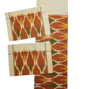 Pochampally Ikkat BedSheets, pochampally bedspreads with pillow covers, Ikkat Bedsheets, Ikkat Bedsheet Manufacturer, Ikkat bedsheets wholesale, Handloom bedsheets