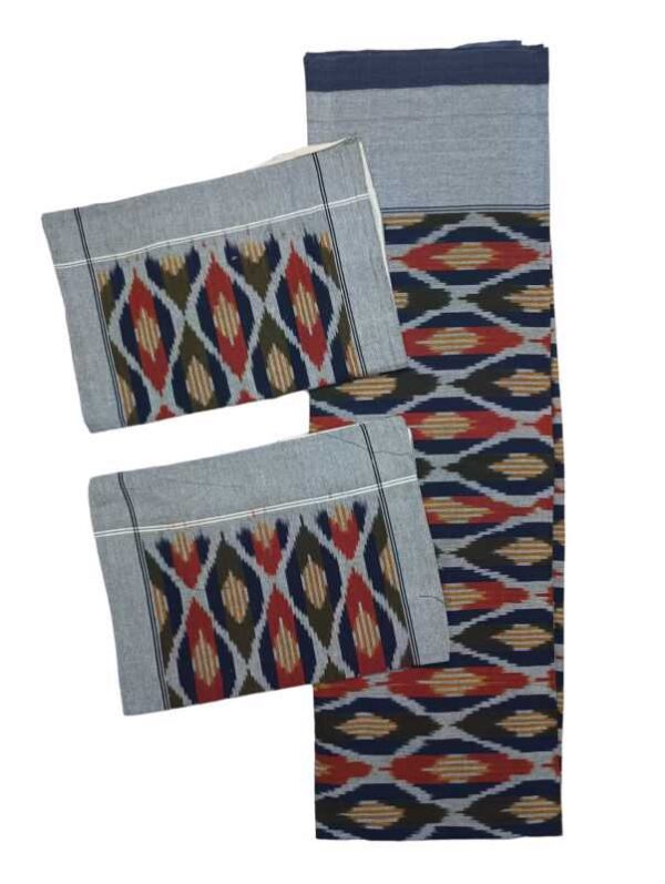 Pochampally Ikkat BedSheets, pochampally bedspreads with pillow covers, Ikkat Bedsheets, Ikkat Bedsheet Manufacturer, Ikkat bedsheets wholesale, Handloom bedsheets