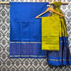 Pochampally Ikkat Silk Mix Unstitched Ethnic Dress Materials -CKSMDM00010