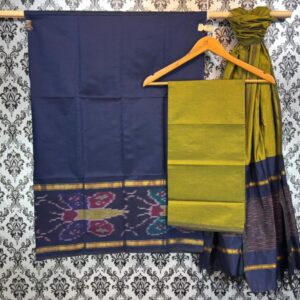 Pochampally Ikkat Silk Mix Unstitched Ethnic Dress Materials -CKSMDM00014