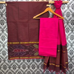 Pochampally Ikkat Silk Mix Unstitched Ethnic Dress Materials -CKSMDM00017