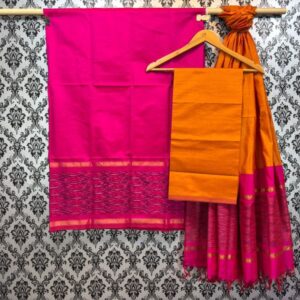 Pochampally Ikkat Silk Mix Unstitched Ethnic Dress Materials -CKSMDM00027